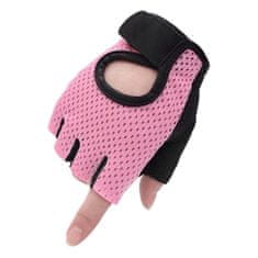 Northix Fitness rukavice, ružové - L 