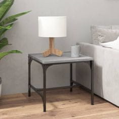 shumee Príručný stolík sivý dub sonoma 40x40x35 cm spracované drevo