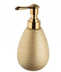 BISK Dávkovač tekutého mydla do kúpeľne 16,5 cm zlatý