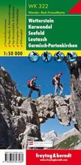 WK 322 Wetterstein, Karwendel, Seefeld, Leutasch, Garmisch Partenkirchen 1:50 000 / turistická mapa