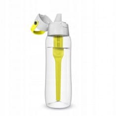 Pevná fľaša na vodu s filtrom žltá 0,7 l