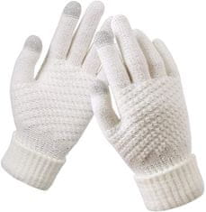 VivoVita Magic Mittens – Pletené rukavice pre dotykovú obrazovku 1+1, biela