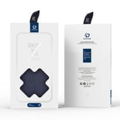 Dux Ducis Skin X2 knižkové kožené puzdro na iPhone 14 Pro Max, modré