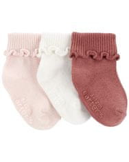 Carter's Ponožky Pink holka LBB 3ks 3-12m