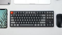Keychron K8 Mechanická klávesnica RGB, Aluminium, Blue Gateron Hot-Swap K8-J2