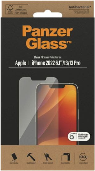 PanzerGlass ochranné sklo pro Apple iPhone 14/13/13 Pro (Classic Fit)
