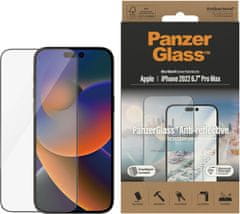 PanzerGlass ochranné sklo pro Apple iPhone 14 Pro Max s Anti-reflexní vrstvou ainstalačním rámečkem