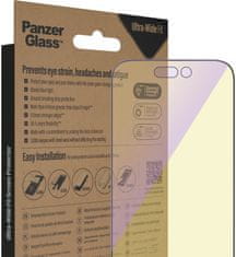 PanzerGlass ochranné sklo pro Apple iPhone 14 Pro s Anti-BlueLight vrstvou ainstalačním rámečkem