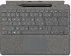 Microsoft Surface Pro Signature Keyboard + Pen bundle (Platinum), CZ&SK (8X6-00087)