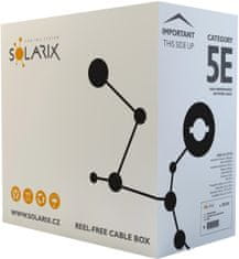 Solarix kábel UTP PE drát c5e venkovní 305m