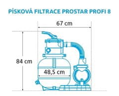 Marimex Piesková filtrácia ProStar Profi 8