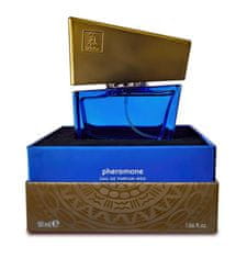 Hot HOT Shiatsu dark blue feromónový parfém pre mužov 50ml