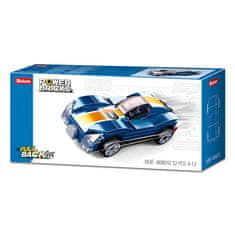 Sluban Power Bricks M38-B0801D Naťahovacie auto modrý športiak