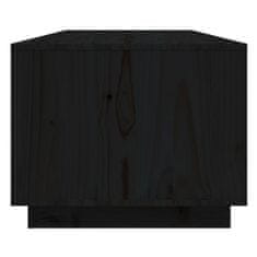 Vidaxl Konferenčný stolík čierny 110x50x40 cm borovicový masív