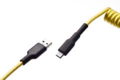CZC.Gaming sarpent, USB-C/USB-A, 1,5m, žltý