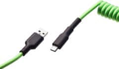 CZC.Gaming sarpent, USB-C/USB-A, 1,5m, zelený