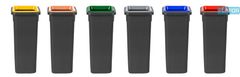 Plafor Odpadkový kôš na triedený odpad Fit Bin black 20 l, zelený - sklo