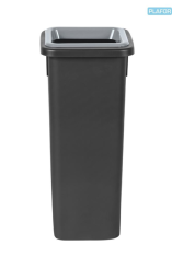 Plafor Odpadkový kôš na triedený odpad Fit Bin black 20 l, šedý - zmiešaný odpad