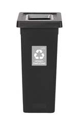 Plafor Odpadkový kôš na triedený odpad Fit Bin black 53 l, šedý - zmiešaný odpad