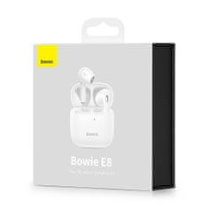 BASEUS Bezdrôtové slúchadlá Bowie E8 (NGE8-02) - TWS s Bluetooth 5.0 - biele