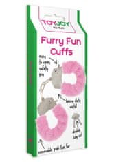 Toyjoy ToyJoy Furry Fun Cuffs putá na ruky plyšová ružová