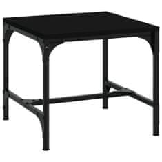 shumee Konferenčný stolík čierny 50x50x35 cm spracované drevo