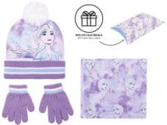 Cerda Souprava čiapka, nákrčník, rukavice Frozen Elsa 3ks + dárková krabička