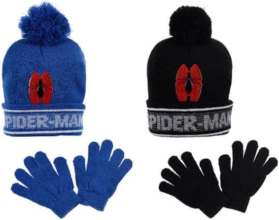 Sun City Čiapka rukavice Spiderman sada 2ks Barva: ČERNÁ, Velikost: 52