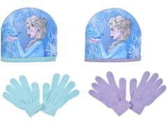 Sun City Čiapka rukavice Frozen Ľadové kráľovstvo sada 2ks Barva: TYRKYSOVÁ, Velikost: 52