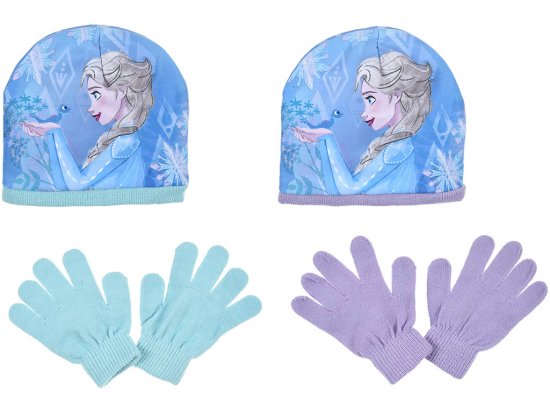 Sun City Čiapka rukavice Frozen Ľadové kráľovstvo sada 2ks Barva: FIALOVÁ, Velikost: 52