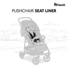 Pushchair Seat Liner Floral Grey