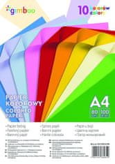Sada farebných papierov A4 80 g/m2, 100 listov, mix farieb
