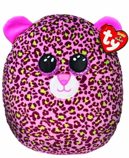TY Tie Squish-a-Boos LAINEY - ružový leopard 22 cm