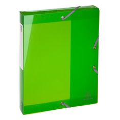 Exacompta Iderama PP Box na spisy s gumičkou A4 40 mm - transparentný zelený