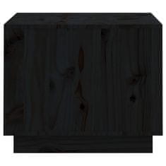 Vidaxl Konferenčný stolík čierny 120x50x40,5 cm borovicový masív