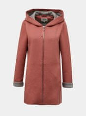 ONLY Ružový mikinový kabát s kapucou ONLY Lena S