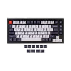 Keychron Vyměnitelné klávesy OEM Dye-Sub PBT Keycap Set, Bluish Black White