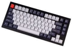 Keychron Vyměnitelné klávesy OEM Dye-Sub PBT Keycap Set, Bluish Black White