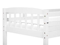 Beliani Poschodová posteľ s úložným priestorom 90 x 200 cm biela REVIN