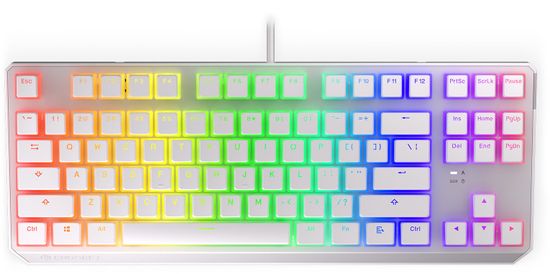 Endorfy Thock TKL Pudding Onyx White Brown, Kailh Brown, US (EY5A008)