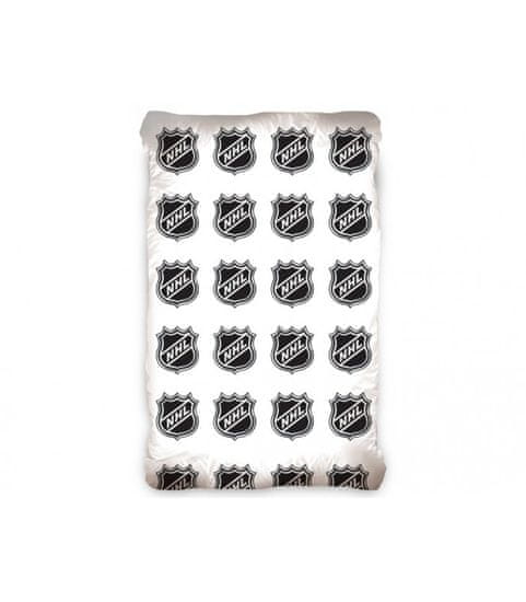 Carbotex Hokejové prestieradlo logo NHL 90x200 cm