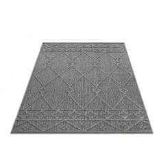 Ayyildiz Kusový koberec Patara 4955 Grey – na von aj na doma 80x150