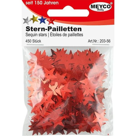Meyco konfety hviezdičky strieborné 450 ks