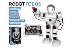 Teddies Robot RC FOBOS plast interaktívne chodiace 40cm česky hovoriaci na batérie s USB