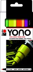 Marabu YONO Sada akrylových popisovačov - neónové farby 4x 1,5-3 mm