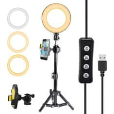 Sobex Selfie LED svetlo / lampa + statív