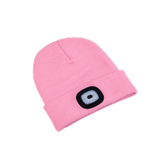 VivoVita Beanie Light – Čiapka so svetlom (USB), ružová