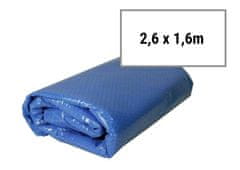 BazenyShop Solárna plachta modrá na bazén 2,6 x 1,6m
