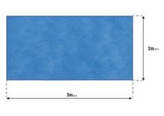 BazenyShop Solárna plachta modrá na bazén 3 x 2m