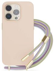 EPICO Silicone Necklace Case iPhone 13 / 14 (6,1") 69210102300003 - ružová - zánovné